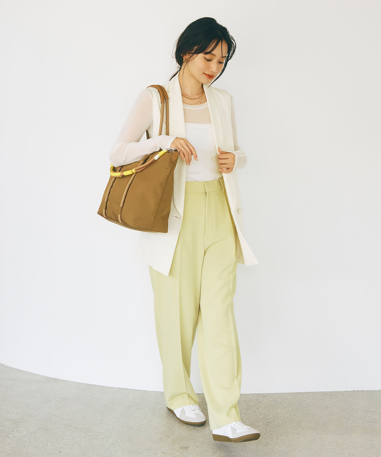 TOPKAPI BREATH「【Breath TOPKAPI】コードチャーム付き ビッグ トートバッグ」|トートバッグ|