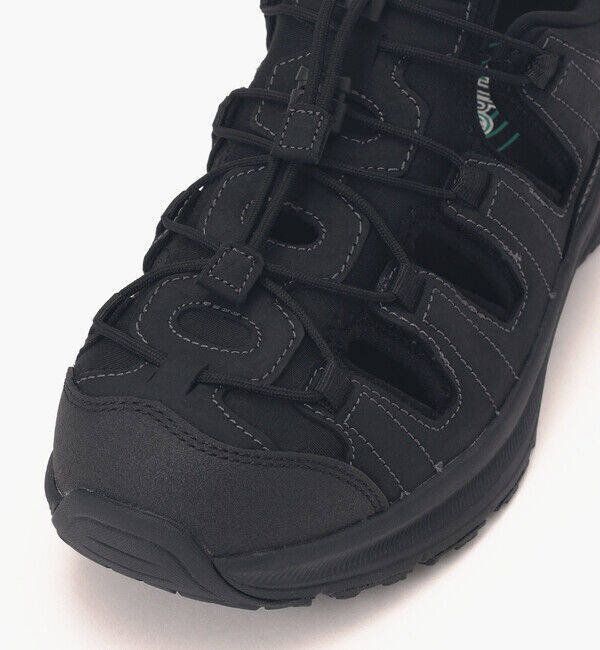 Orthofeet「【オーソフィート】サターン ワイド/ブラック ナチュラルレザー テキスタイル/シューズ メンズ」|スニーカー|