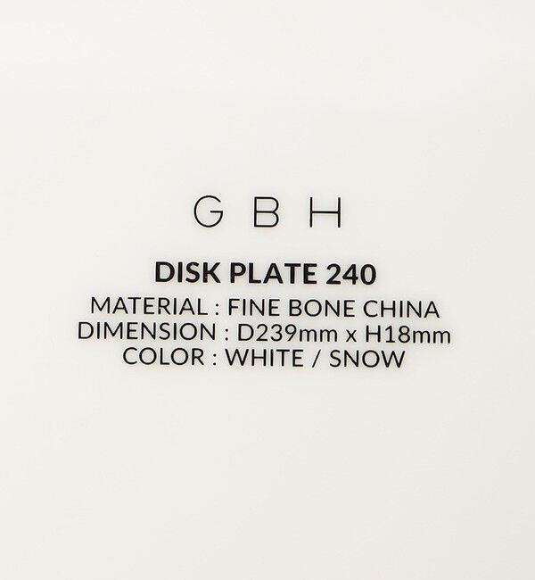 Style for Living「＜GBH&times;NIKKO＞PLATE 240」|食器・キッチングッズ|
