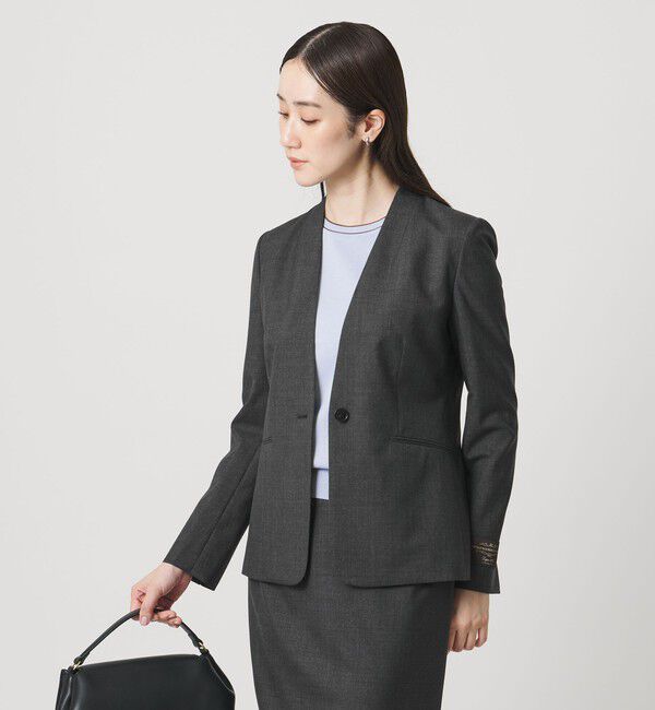 UNITED ARROWS「Vitale Barberis Canonico ノーラペルジャケット 26SS」|ノーカラージャケット|