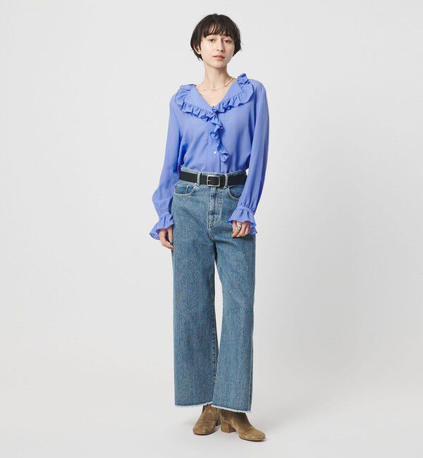 UNITED ARROWS「フリルカラー 2WAY ブラウス ‐ウォッシャブル‐」|シャツ・ブラウス|