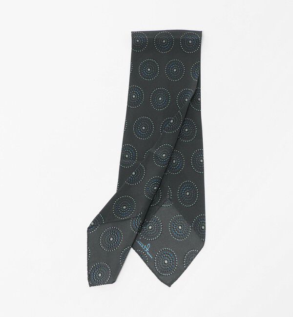 UNITED ARROWS「＜molteni＞サークル プリント アスコットタイ」|バンダナ・スカーフ|DK.GRAY