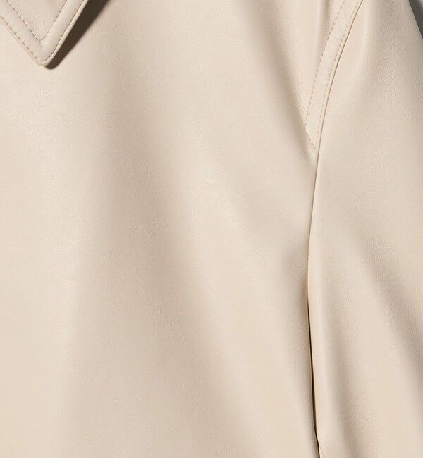 UNITED ARROWS「レザーライク ショートブルゾン」|ブルゾン・スタジャン|