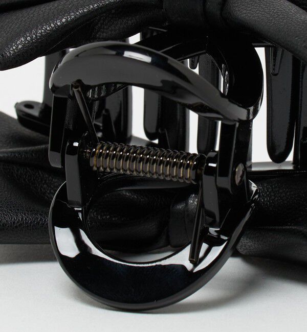 UNITED ARROWS「レザーライク リボン ヘアクリップ」|その他|