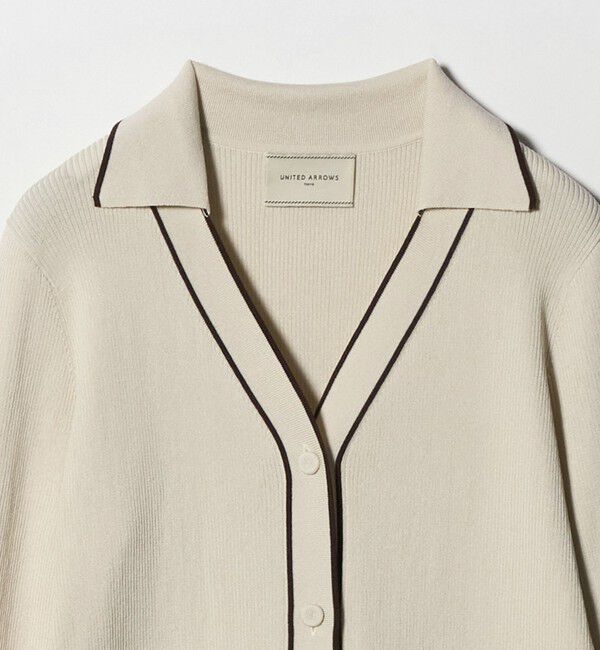 UNITED ARROWS「スキッパー リブカーディガン ‐ウォッシャブル‐」|カーディガン|