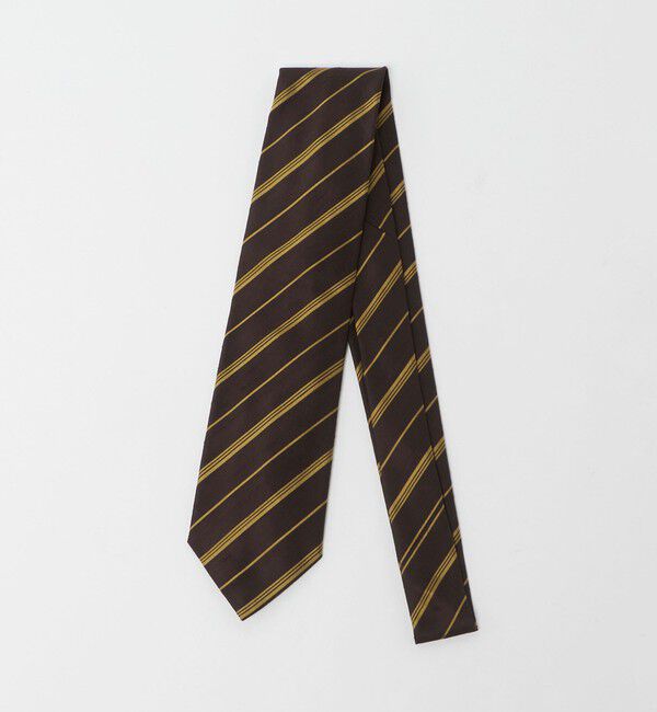 UNITED ARROWS green label relaxing「＜Bleck＞8.0cm  ストライプ3 ネクタイ」|ネクタイ・蝶ネクタイ|DK.BROWN