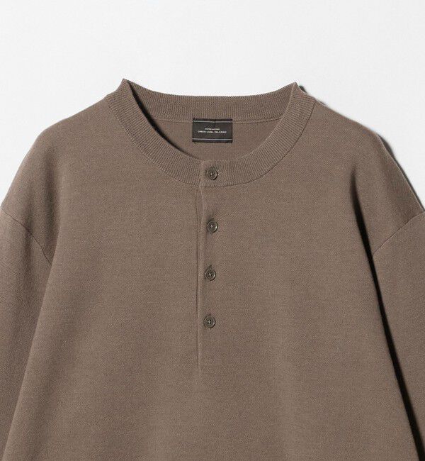 UNITED ARROWS green label relaxing「ダブルフェイス ヘンリーネック ニット」|ニット・セーター|
