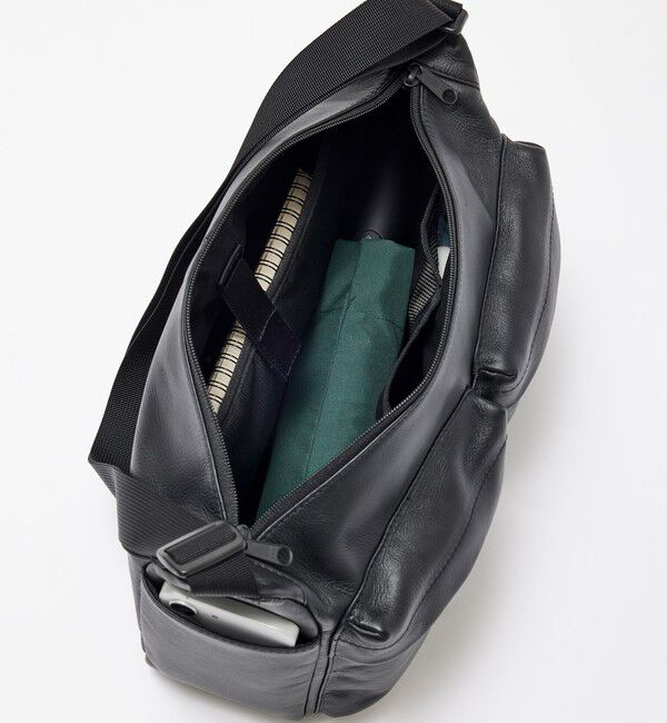 UNITED ARROWS green label relaxing「GLR レザー ファンクショナル マルチポケット ショルダー バッグ」|ショルダー・メッセンジャー|