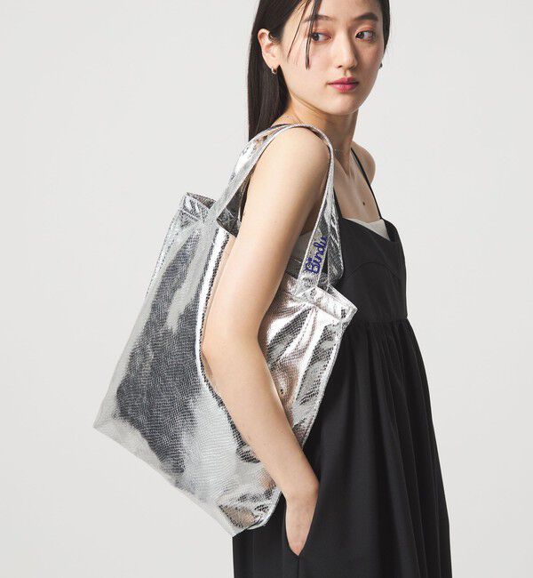UNITED ARROWS green label relaxing「【別注】＜BINDU＞メタリック トートバッグ」|トートバッグ|SILVER