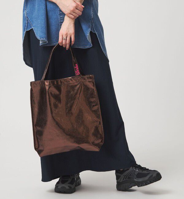 UNITED ARROWS green label relaxing「【別注】＜BINDU＞メタリック トートバッグ」|トートバッグ|MD.BROWN