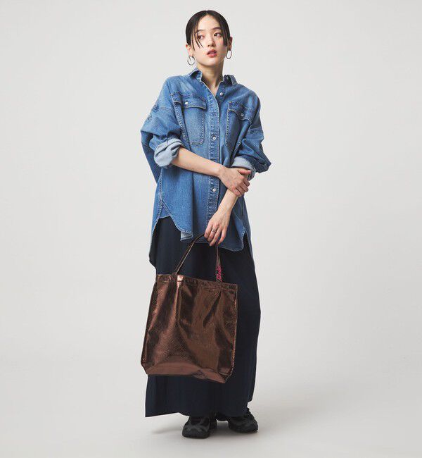 UNITED ARROWS green label relaxing「【別注】＜BINDU＞メタリック トートバッグ」|トートバッグ|