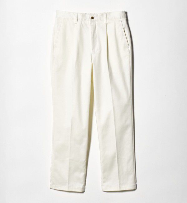 UNITED ARROWS green label relaxing「コットン ポリウレタン 1アウトプリーツ チノパンツ スラックス」|スラックス|