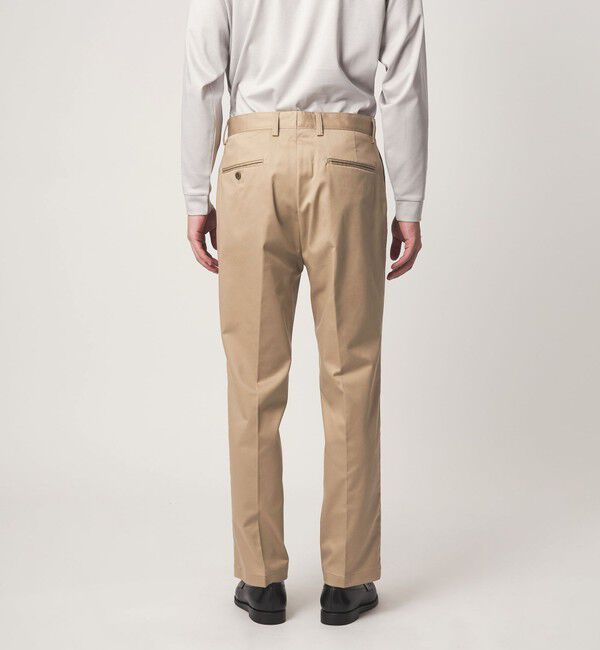 UNITED ARROWS green label relaxing「コットン ポリウレタン 1アウトプリーツ チノパンツ スラックス」|スラックス|