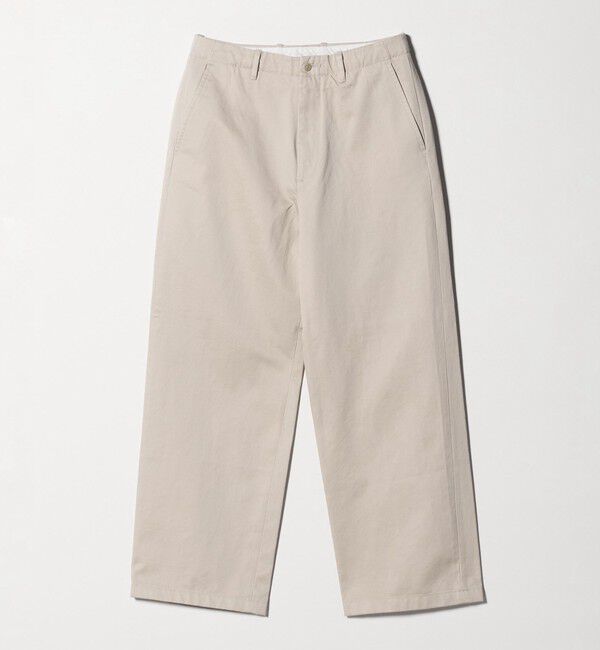 UNITED ARROWS green label relaxing「ウエストポイント ウォッシュド ワイドパンツ」|チノ|