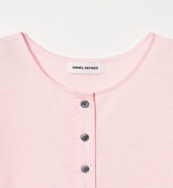 EMMEL REFINES「＜EMMEL REFINES＞EM スラブテレコ カット カーディガン」|カーディガン|