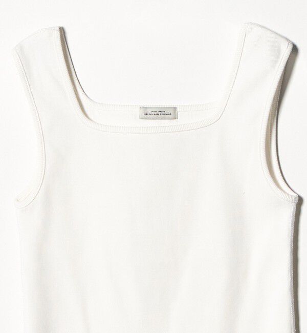 UNITED ARROWS green label relaxing「デコルテ フライス タンクトップ 抗菌」|タンクトップ|