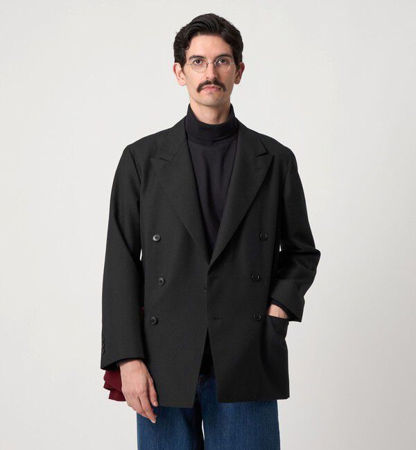 Steven Alan＞ ウール オックスフォード ダブルブレステッド 6B