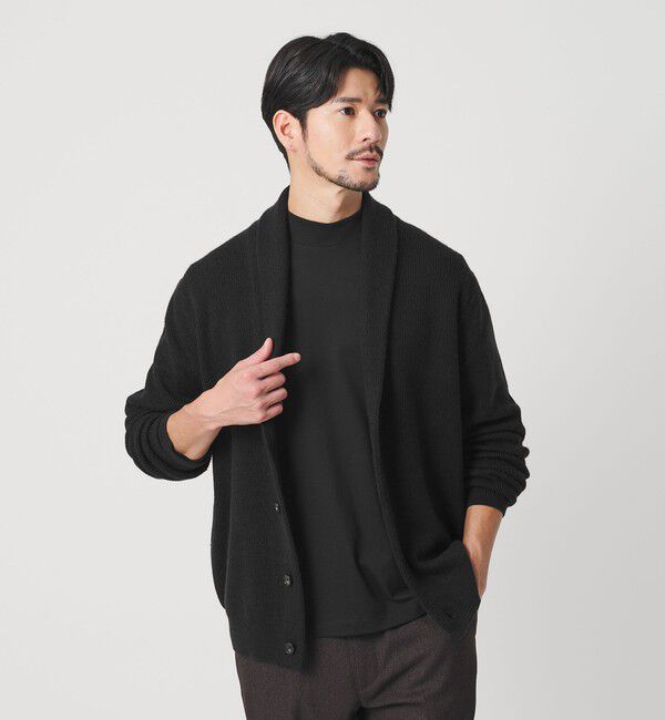 BEAUTY&YOUTH UNITED ARROWS「【WEB限定 WARDROBE SMART】ウォッシャブル ショールカラー カーディガン」|カーディガン|