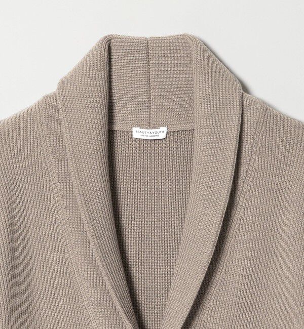 BEAUTY&YOUTH UNITED ARROWS「【WEB限定 WARDROBE SMART】ウォッシャブル ショールカラー カーディガン」|カーディガン|