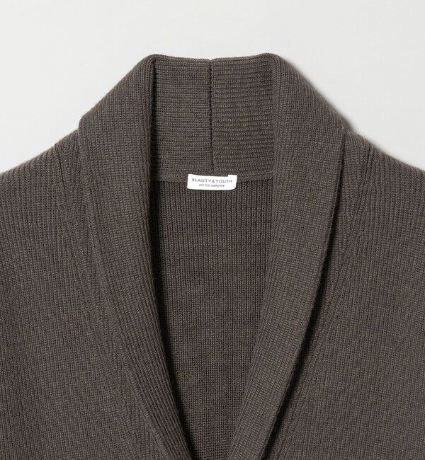 BEAUTY&YOUTH UNITED ARROWS「【WEB限定 WARDROBE SMART】ウォッシャブル ショールカラー カーディガン」|カーディガン|