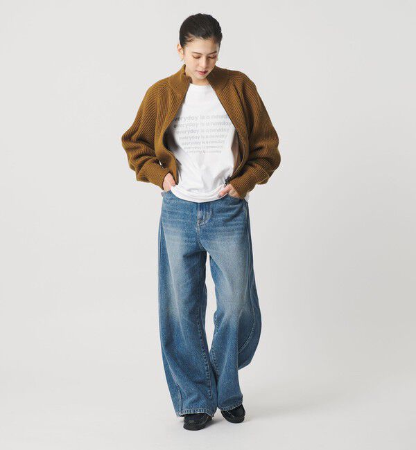 BEAUTY&YOUTH UNITED ARROWS「ウールブレンドアゼ ジップショートカーディガン」|カーディガン|