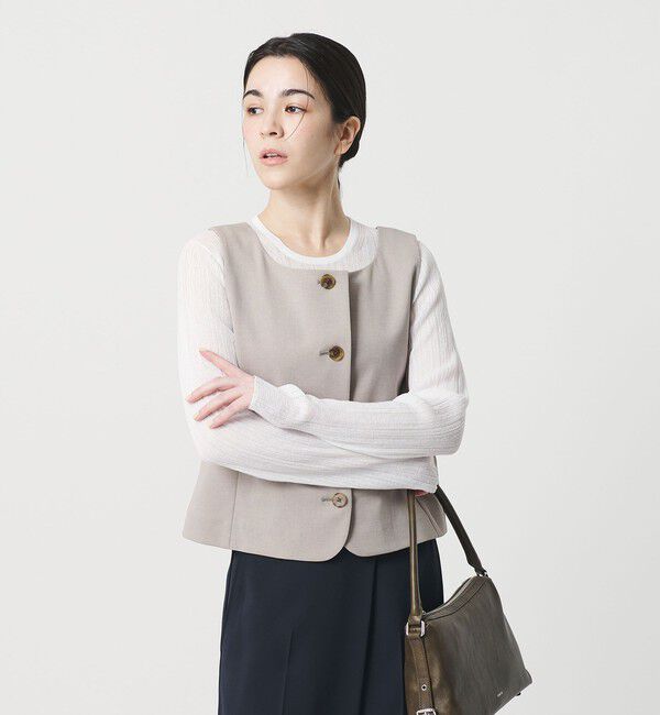 BEAUTY&YOUTH UNITED ARROWS「ランダムリブ ニットプルオーバー ウォッシャブル」|ニット・セーター|