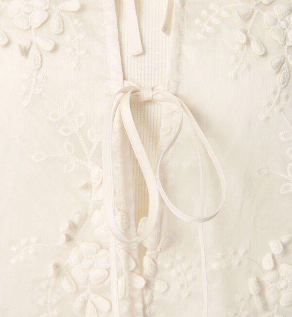 BEAUTY&YOUTH UNITED ARROWS「セルロースナイロン エンブロイダリーシャツ 2WAY」|シャツ・ブラウス|