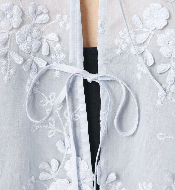 BEAUTY&YOUTH UNITED ARROWS「セルロースナイロン エンブロイダリーシャツ 2WAY」|シャツ・ブラウス|