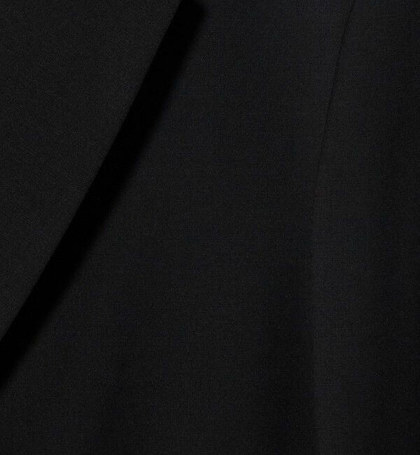 ATTISESSION「＜ATTISESSION＞ベルテッド ダブルブレスト ジャケット ブラック」|テーラードジャケット|