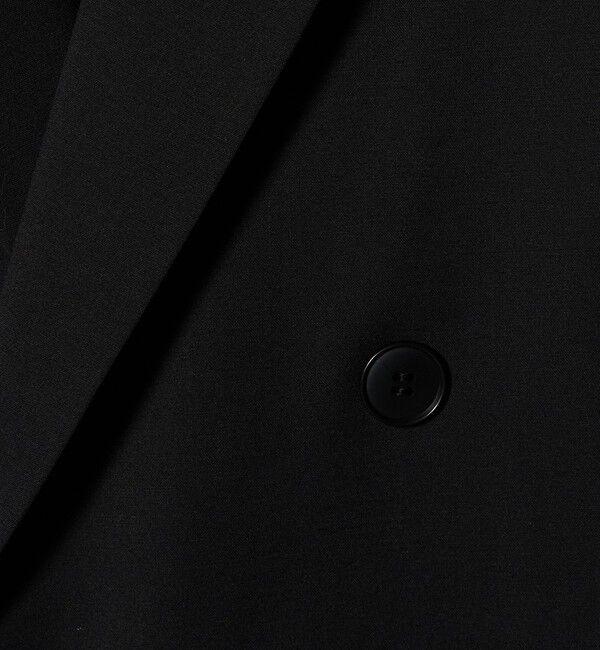 ATTISESSION「＜ATTISESSION＞ベルテッド ダブルブレスト ジャケット ブラック」|テーラードジャケット|