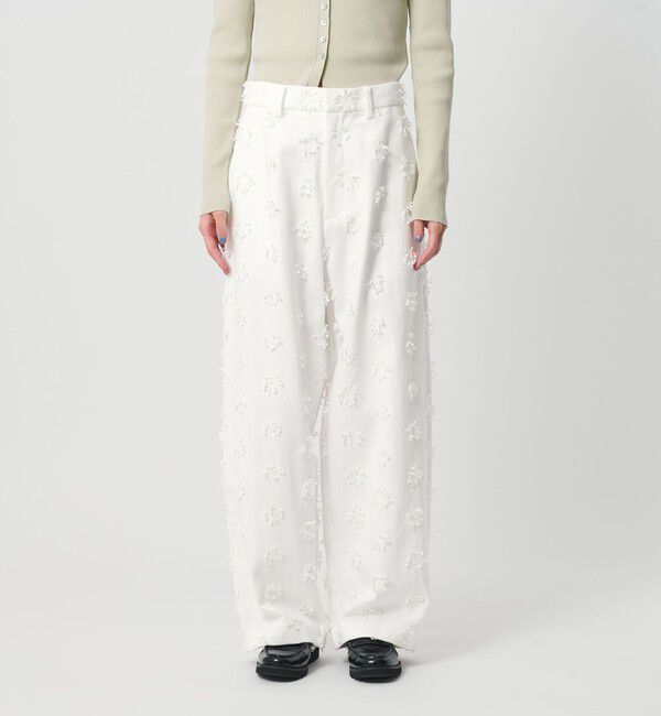 BEAUTY&YOUTH UNITED ARROWS「コットン エンブロイダリー パンツ」|チノ|