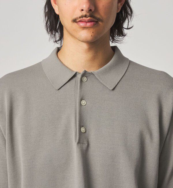 STEVEN ALAN「＜Steven Alan＞ ハイツイスト  3B ニットポロシャツ NARROW」|ニット・セーター|