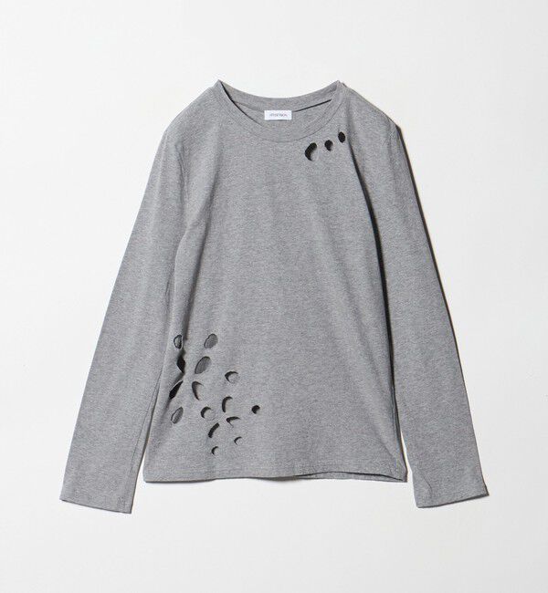 ATTISESSION「＜ATTISESSION＞フラワーモチーフ ホール ロングスリーブ Tシャツ」|Tシャツ・カットソー|