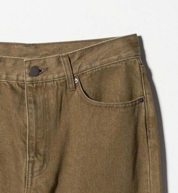 ATTISESSION「＜ATTISESSION＞スリム ストレート ブラウン デニム パンツ」|デニム|