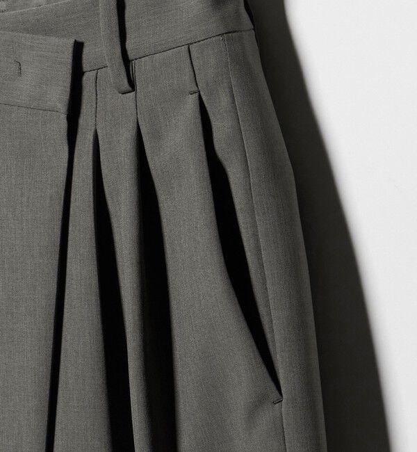 BEAUTY&YOUTH UNITED ARROWS「ポプリン 2タック ラップパンツ ウォッシャブル 吸水速乾 接触冷感」|その他|