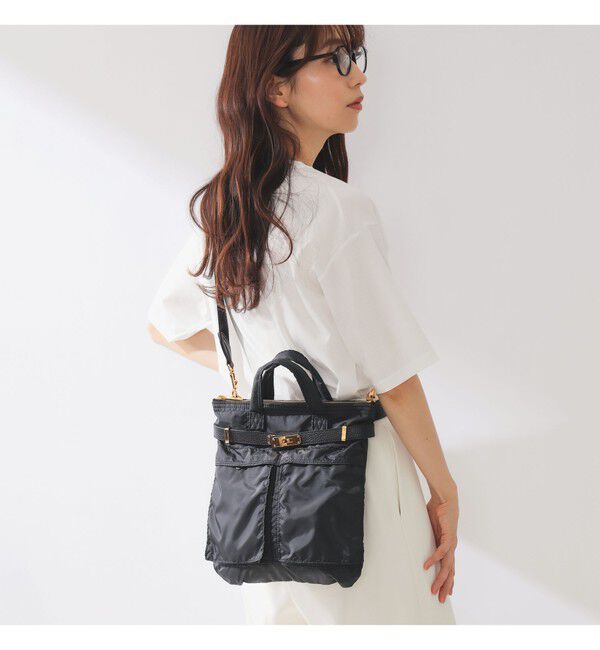 Demi-Luxe BEAMS 「【別注】sita parantica / ヘルメットバッグ」|トートバッグ|BLACK