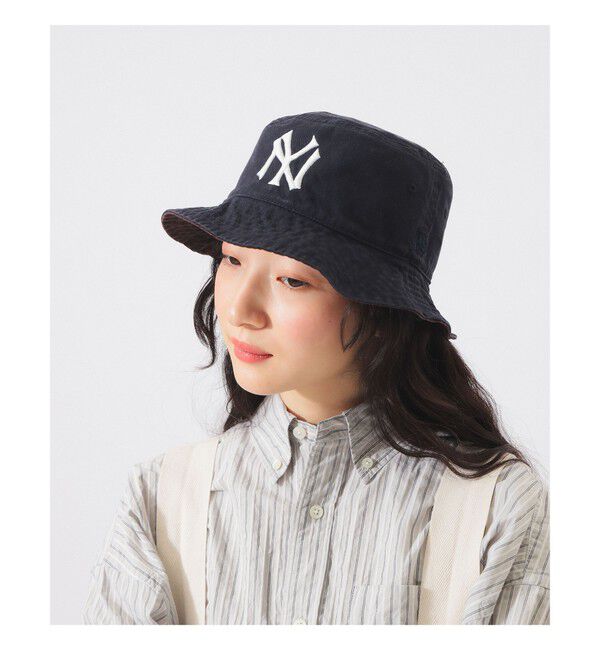BEAMSBOY「【別注】NEW ERA / MLB リバーシブル バケットハット」|その他|NAVY/BROWN
