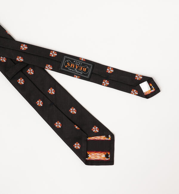 BEAMS PLUS「BEAMS PLUS / シルク クレスト シールド エンブロイダリー タイ」|ネクタイ・蝶ネクタイ|