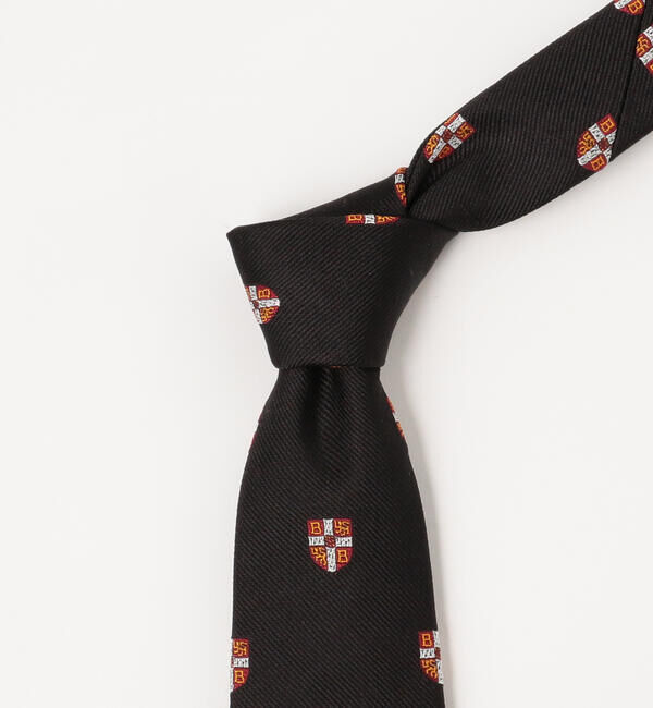 BEAMS PLUS「BEAMS PLUS / シルク クレスト シールド エンブロイダリー タイ」|ネクタイ・蝶ネクタイ|