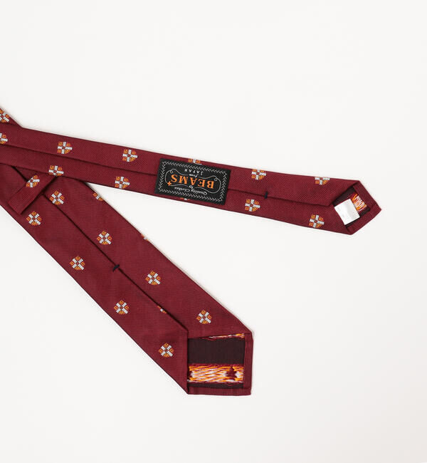 BEAMS PLUS「BEAMS PLUS / シルク クレスト シールド エンブロイダリー タイ」|ネクタイ・蝶ネクタイ|