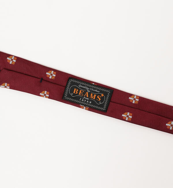 BEAMS PLUS「BEAMS PLUS / シルク クレスト シールド エンブロイダリー タイ」|ネクタイ・蝶ネクタイ|