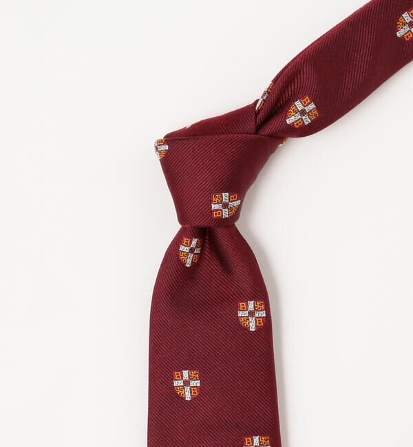 BEAMS PLUS「BEAMS PLUS / シルク クレスト シールド エンブロイダリー タイ」|ネクタイ・蝶ネクタイ|