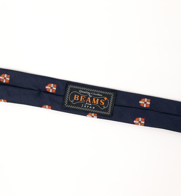 BEAMS PLUS「BEAMS PLUS / シルク クレスト シールド エンブロイダリー タイ」|ネクタイ・蝶ネクタイ|