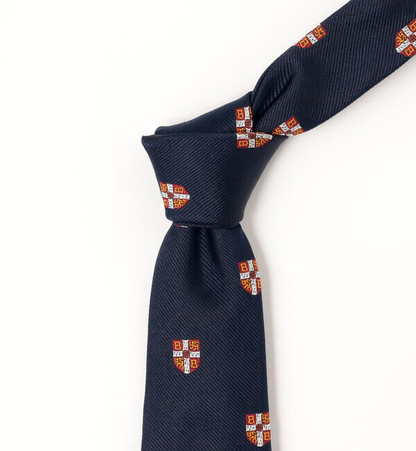 BEAMS PLUS「BEAMS PLUS / シルク クレスト シールド エンブロイダリー タイ」|ネクタイ・蝶ネクタイ|