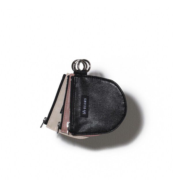 BEAMS「フェイクレザー ポーチ S」|ポーチ|BLACK