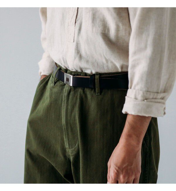 BEAMS PLUS「Plate Belt Horween Leather」|ベルト|