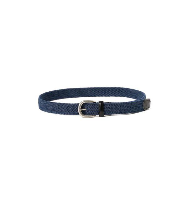 BEAMS「エラスティック メッシュ ベルト」|ベルト|NAVY