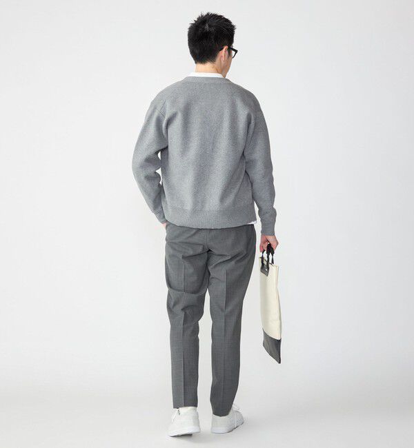 SHIPS「SHIPS: 〈手洗い可能〉 ダブルフェイス コットン カシミヤ Vネック カーディガン」|カーディガン|