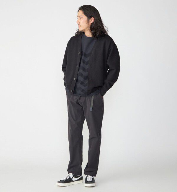 SHIPS「SHIPS: 〈手洗い可能〉 ダブルフェイス コットン カシミヤ Vネック カーディガン」|カーディガン|