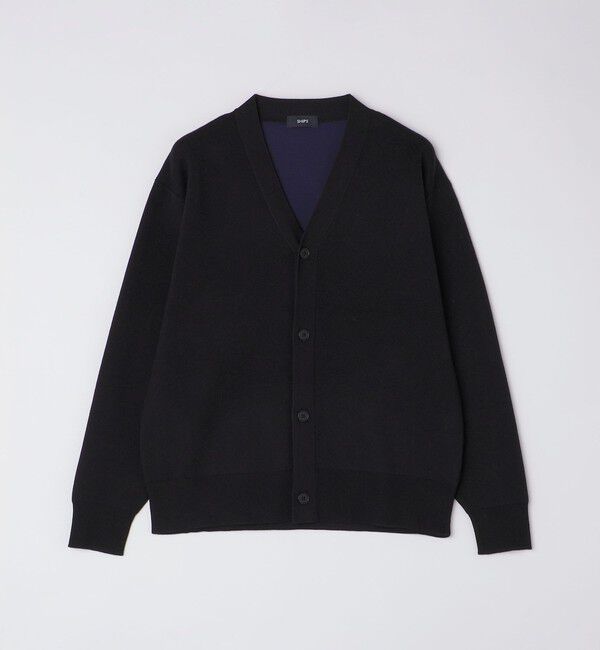 SHIPS「SHIPS: 〈手洗い可能〉 ダブルフェイス コットン カシミヤ Vネック カーディガン」|カーディガン|